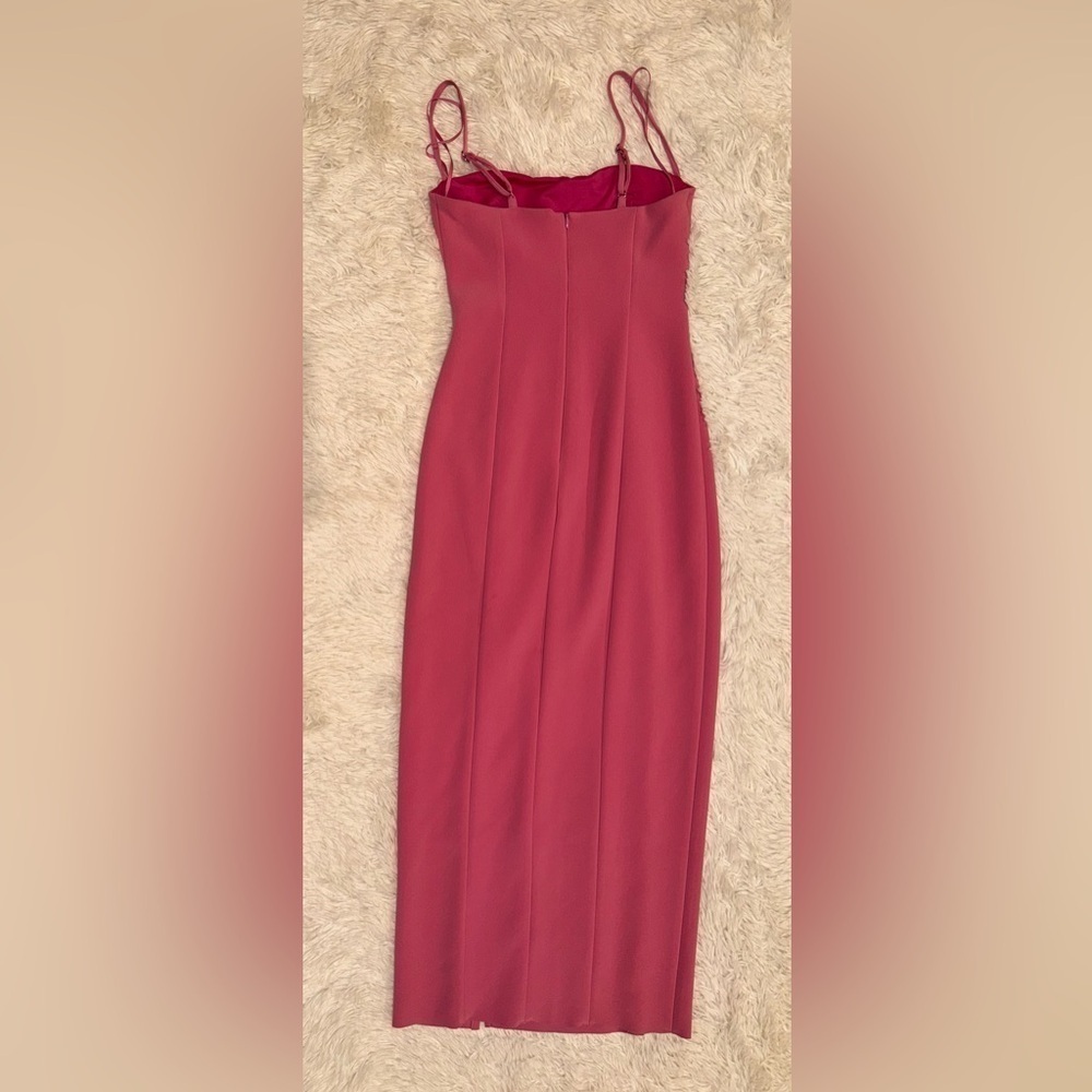 BEC + BRIDGE Marisol Midi Dress in Bonded Stretch Midi Crepe Dress sz 8 - Picture 3 of 5